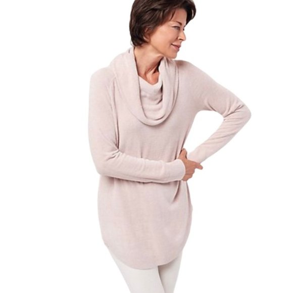 Barefoot Dreams Tops - Barefoot Dreams Cozychic Ultra Lite Coastal Cowl Neck Tunic